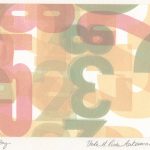 colorful image with layers of numerals