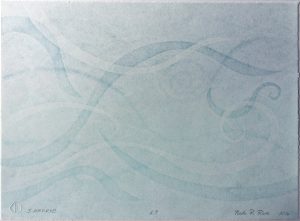multiple layers of swirling forms